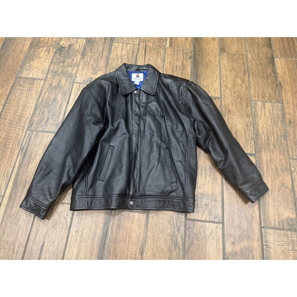 Black leather jacket nothing else is a pepsi size XL promotional jacket